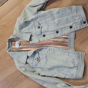 I Love H81 denim jacket size Small